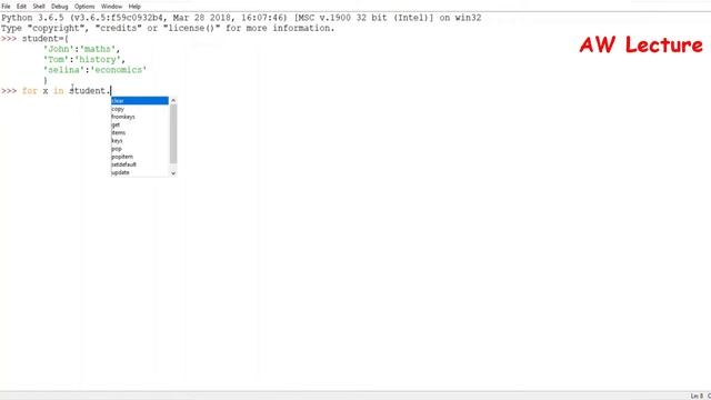 Looping Through key and values in a dictionary смотреть онлайн