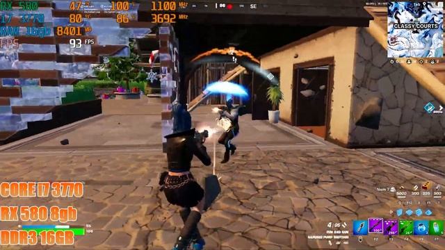 RX 580 8gb×CORE I7 2600 3770 4790/fortnite   Chapter5 Season1/SOLO/Performance /FPS Test/フォートナイト