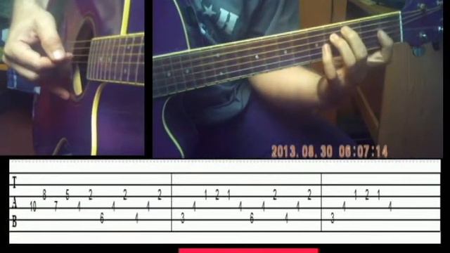 beethoven - moonlight sonata - how to play on guitar, lesson смотреть онлайн