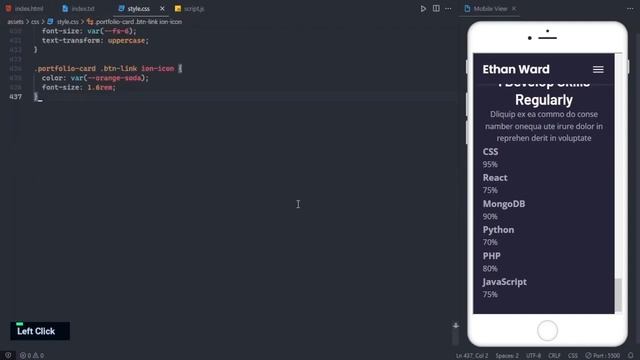 NEW Personal Portfolio Website Using Html CSS JavaScript смотреть онлайн