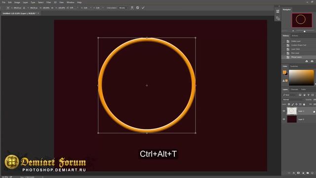Создаём эффектные узоры инструментом Free Transform. Урок Photoshop смотреть онлайн