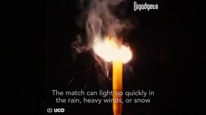 Эти спички практически невозможно потушить