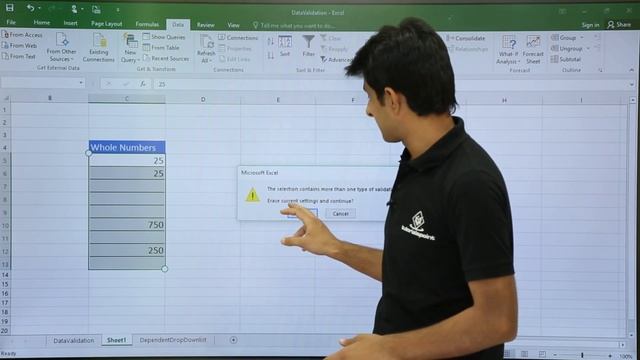 MS Excel - Data Validation Error Alert смотреть онлайн