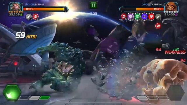 Alliance War - Immortal Abomination VS Sasquatch boss (Miss-tic tactic) смотреть онлайн