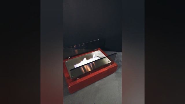 Биокамин из ценных пород дерева «African Padauk» (африканский падук) смотреть онлайн