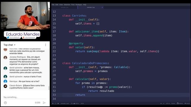 Live de Python #118 - Chain of responsibility / Pipelines / Composição - Padrões de projeto #04 смотреть онлайн