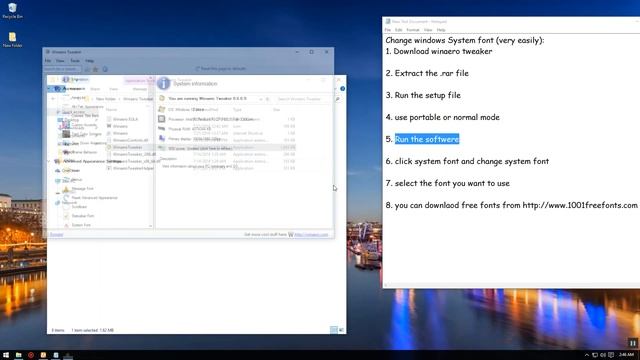 How to Change windows 10 system font very easy смотреть онлайн