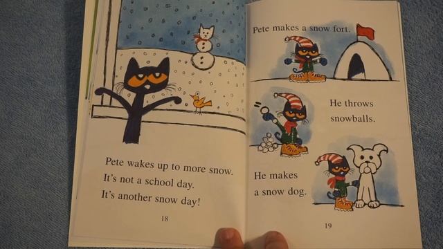 Pete The Cat ~ Snow Daze Children's Read Aloud Story Book For Kids By James Dean смотреть онлайн