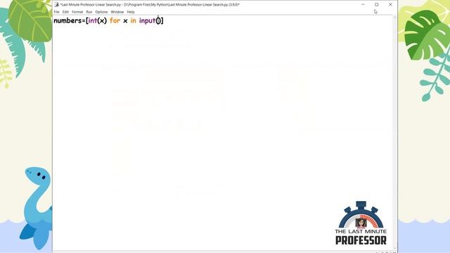 Linear Search in Python | Animated Example | The Last Minute Professor смотреть онлайн