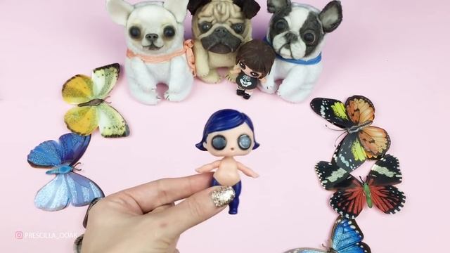 ООАК КОРАЛИНА! Кастом куклы ЛОЛ и Hairdorables из мультика - Коралина в стране кошмаров от Prescill смотреть онлайн