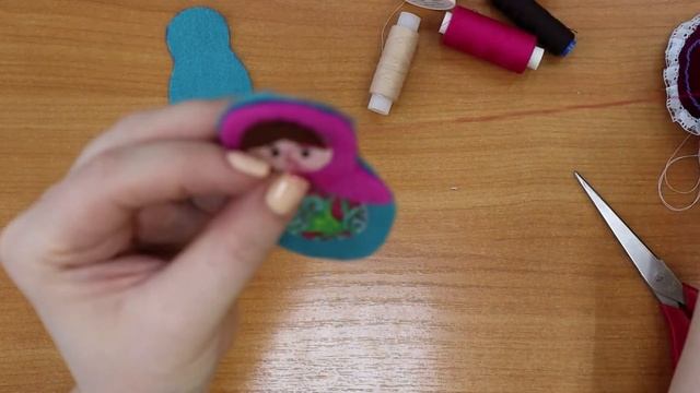 Мастер-класс Брелок "Русская матрешка". смотреть онлайн