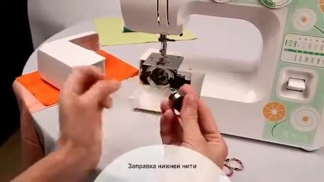 Швейная машина JANOME XV 3. Заправка нитей смотреть онлайн