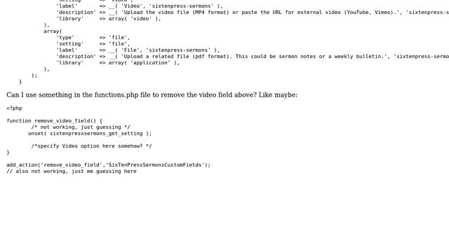 Wordpress: PHP basics help in WP context - remove a class/function? смотреть онлайн