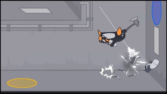 Turret Error Animated Music Video - Portals and a Penguin смотреть онлайн