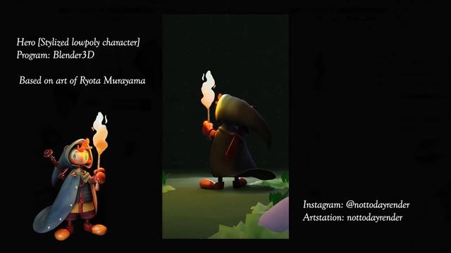 Hero [Stylized low-poly 3D character] смотреть онлайн