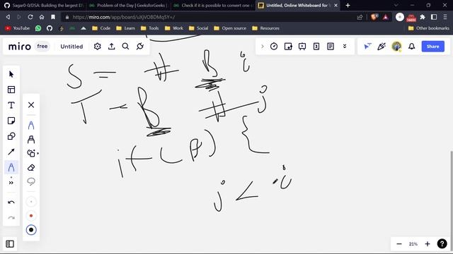 Day 153 - Check if it is possible to convert one string into another | Strings | GFG POTD 2 Dec смотреть онлайн