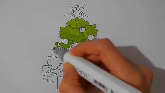 Рисуем НОВОГОДНЮЮ ЕЛКУ С ПОДАРКАМИ/981/Drawing a CHRISTMAS TREE with GIFTS смотреть онлайн