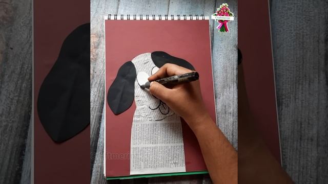 How to Make Paper Crafts Easy | Newspaper Craft Animal drawings Simple and Cute | Craftmerint смотреть онлайн
