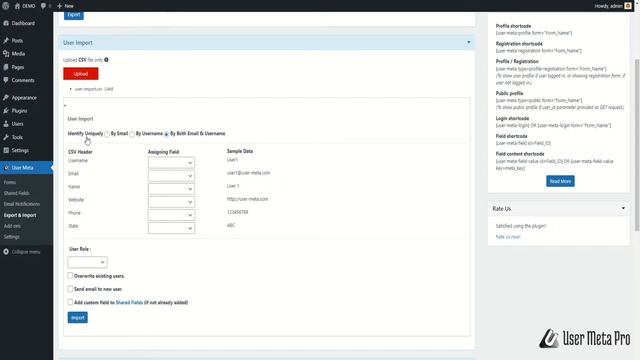 How to Import Users via CSV File using User Meta Pro смотреть онлайн