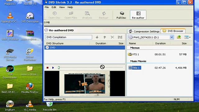 Ripping a Video_TS folder from a DVD using DVD Shrink смотреть онлайн