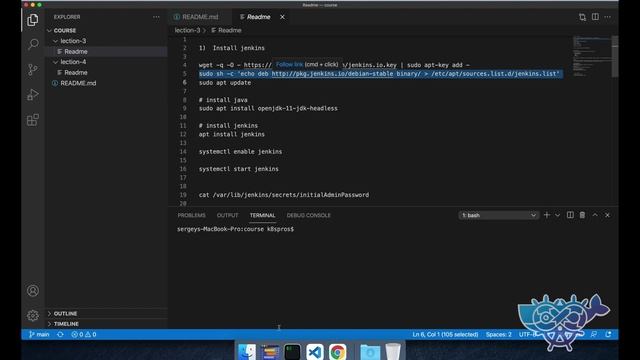 3 Register GCP trial account + install Jenkins.Kubernetes CI/CD course: The Ultimate English Editio смотреть онлайн