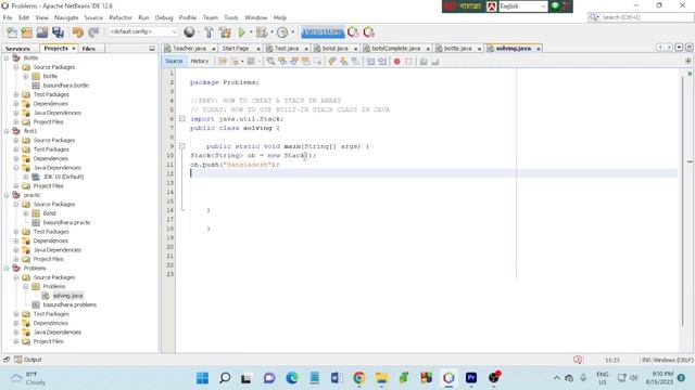 How to use built-in stack class in java?? смотреть онлайн