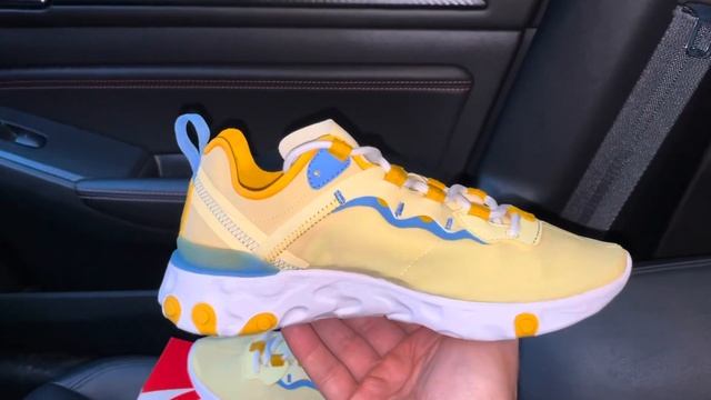 Nike React Element 55 Yellow Womens shoes смотреть онлайн