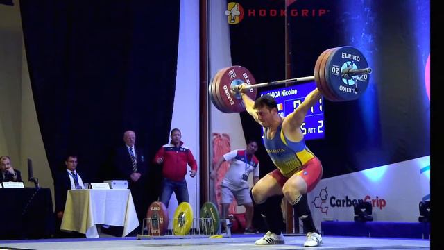 Nicolae Onica (94) - 160kg, 165kg, & 167kg Snatches @ 2016 European U23 Championships смотреть онлайн