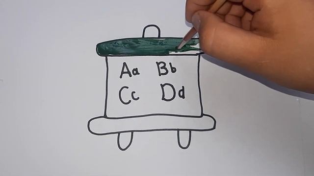 Easy Drawing an ABC Board for kids/Легкое рисование доски ABC для детей/ABCD Board