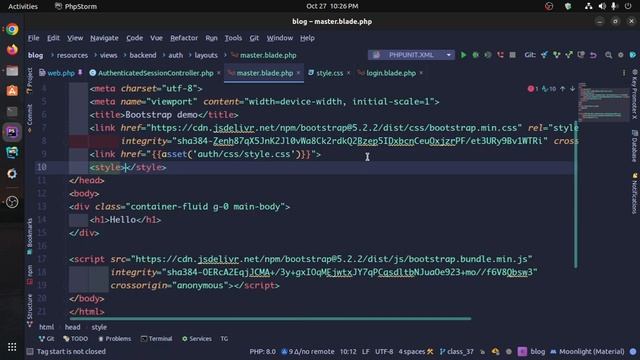 Laravel 9 Blog Project | Part - 2 | Backend Authentication | Backend Template Mastering смотреть онлайн