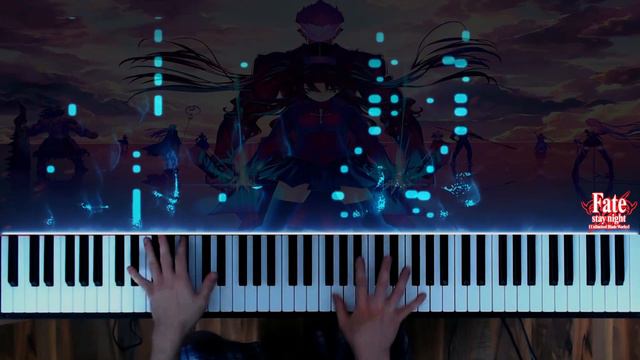 Fate/Stay Night: Unlimited Blade Works OP2 - Brave Shine Piano cover смотреть онлайн