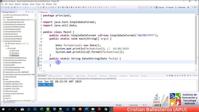 Clase Date SimpleDateFormat y Calendar manejo de fechas en JAVA PARTE 1/3 смотреть онлайн