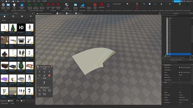 How to make CURVED ROADS in under 1 minute! (Roblox Studio Tutorial) смотреть онлайн
