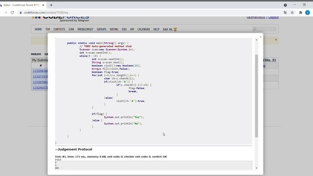 Problem A - Do Not Be Distracted Codeforces Round 719 Java Solution смотреть онлайн