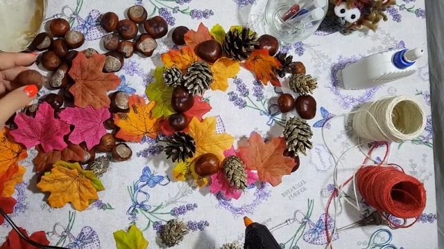 Поделка с каштанами и шишками смотреть онлайн