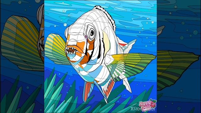 Happy Color | Paint By Number | Color By Number | Fish Coloring 7 - Balık Boyama 7 смотреть онлайн