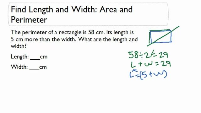 Find Length and Width: Area and Perimeter in Two Variables смотреть онлайн