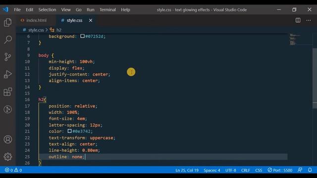 Pure CSS Glowing Text Animation Effects | CSS Glowing Effects смотреть онлайн