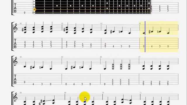 Artificial Kings Nightmare GUITAR 1 TABLATURE смотреть онлайн