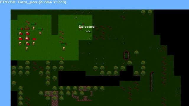 2D RTS game fog of war test. смотреть онлайн