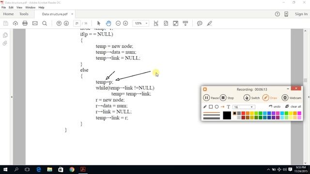 Insert Node at The End of Linked List Lecture 13 Urdu Hindi trie смотреть онлайн
