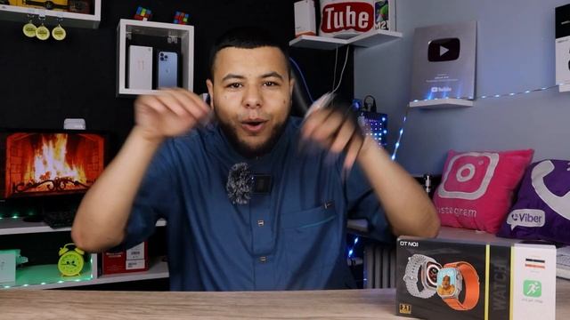 من افضل الساعات الذكية لي جربتها في الجزائر 2023| Smart watch DTNO.1 DT8 Ultra Max смотреть онлайн