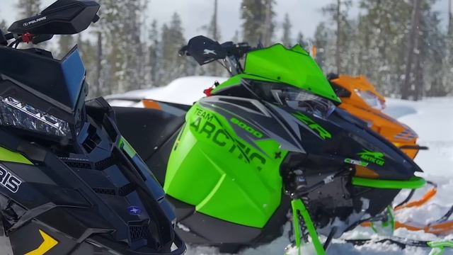 2019 800-Class 137-Inch Shootout: Polaris VS Arctic Cat VS Ski-Doo смотреть онлайн