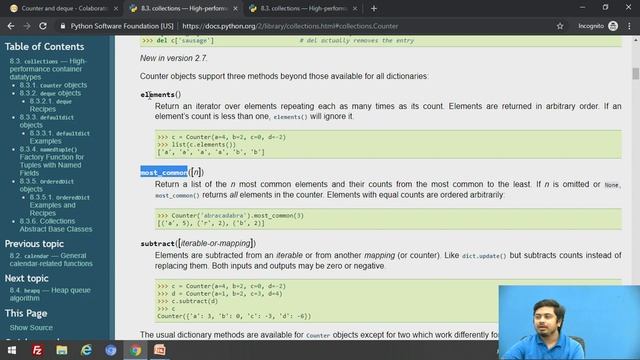 Counter and Deque in Python смотреть онлайн