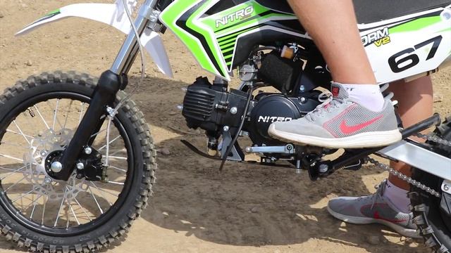 Pit Bike 110cc - First Start - Instructions - Storm Cross Semi-Auto From Nitro Motors