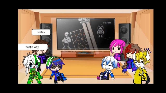 Glitchtale react to bad time trio смотреть онлайн