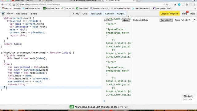 Full Implementation of A JavaScript Linked List смотреть онлайн