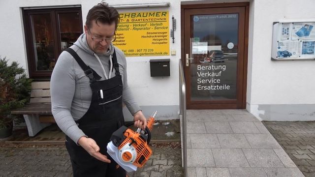 Stihl Benzin Heckenschneider HL 91 KC-E - mit 130° stufenweise verstellbarem Messerbalken смотреть онлайн