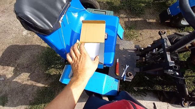 Светодиодные фары на мотоблок Скаут и мини трактор. смотреть онлайн