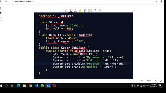 inheritance of java example code explaination in bangla смотреть онлайн